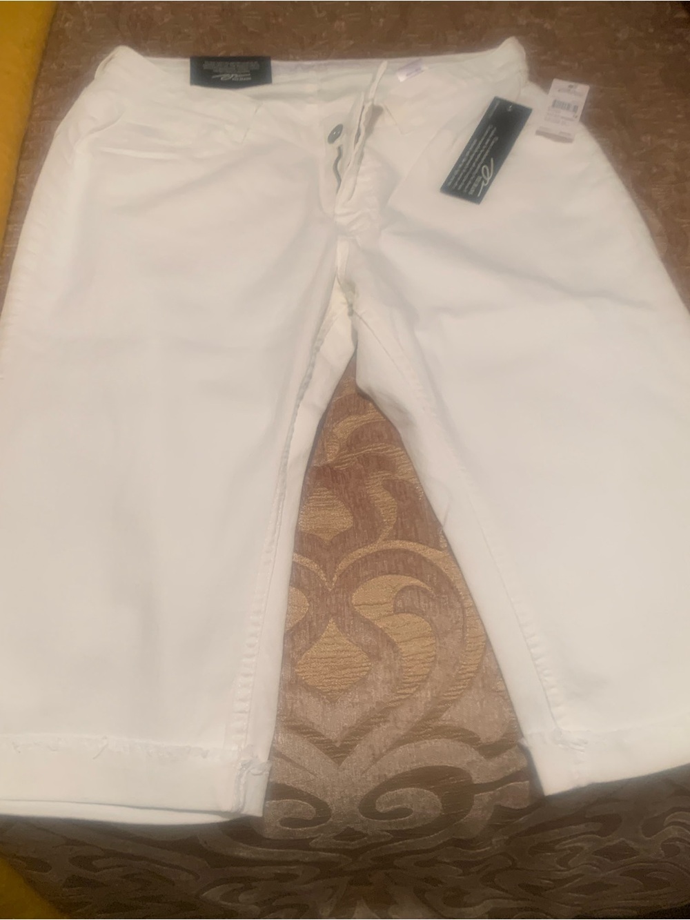 White Women's Capris - Classic Stretch Capris